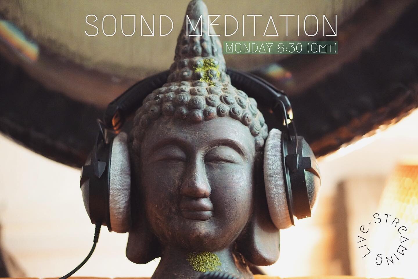 SOUND MEDITATION
Monday 8:30 pm (GMT)
Live-Streaming
⠀
BOOKING: Link in Bio
⠀
60 min of sooting and clearing sounds from gongs, bowls drone instruments to aid into a deeper relaxed and meditative state.
⠀
Let the sound take you to a journey, move you