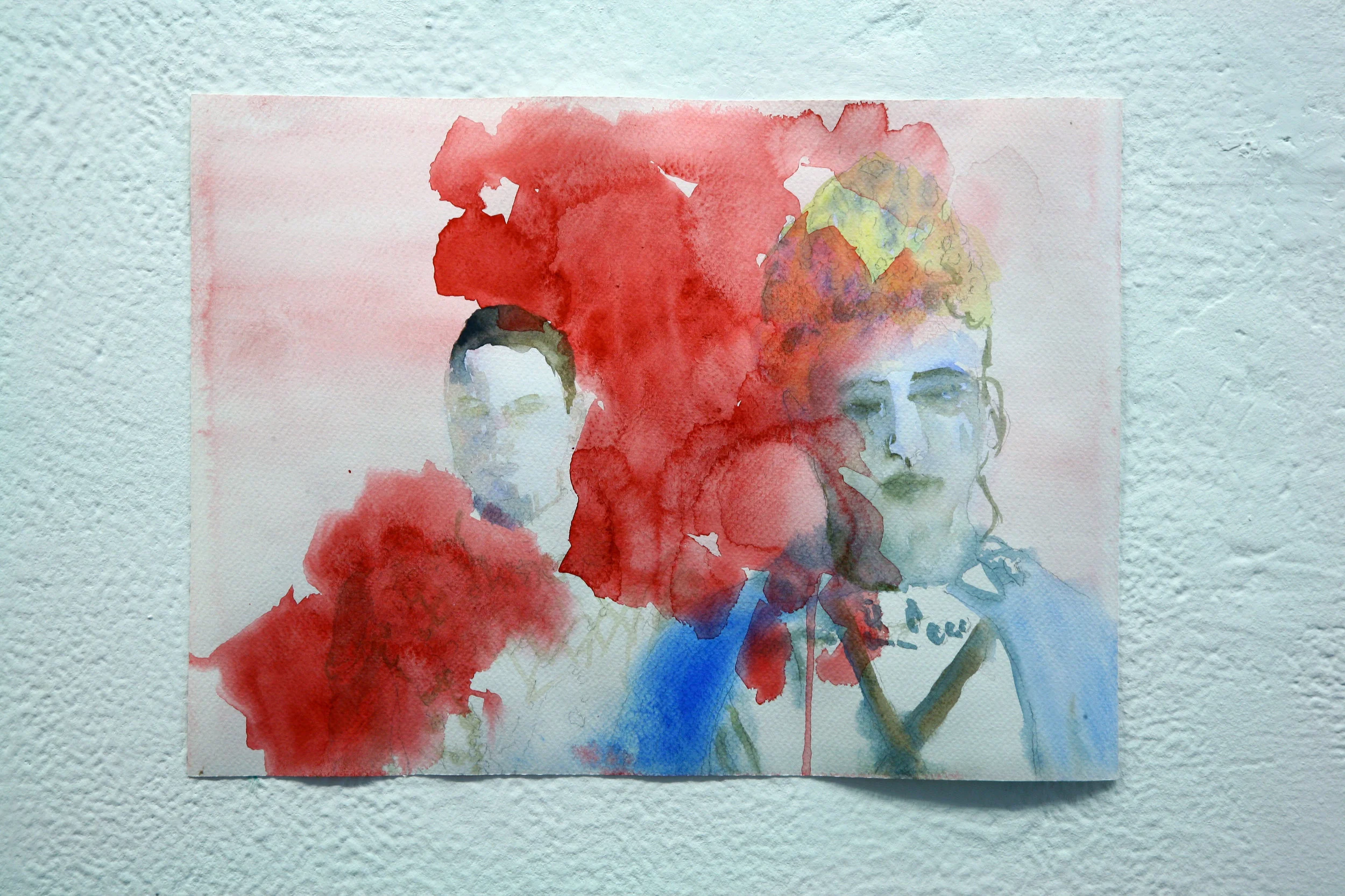 Artist Mark Aerial Waller's watercolor work- The Flipside of Darkness (2008).