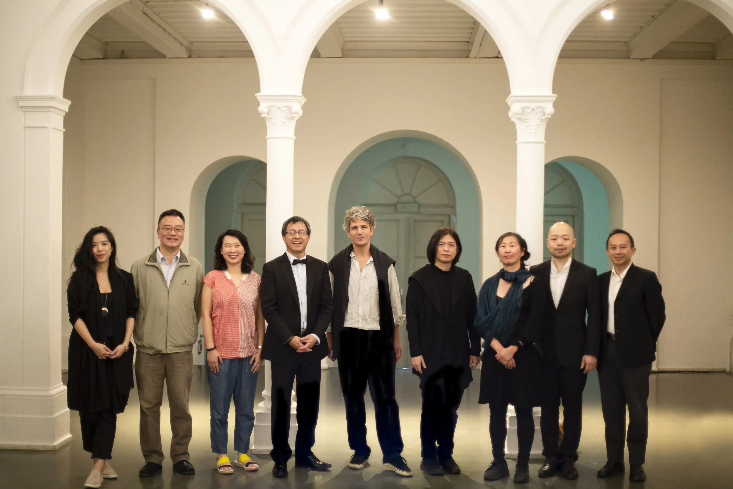 (From left): Viola Yao, Pei-Jung Lee, Ada Kai-Ting Yang, Prof. Dr. Jhy-Wey Shieh, Augustin Maurs, Wang Fu-Jui, Li-Ping Ting, Ya-Chung Huang and Aaron Liu