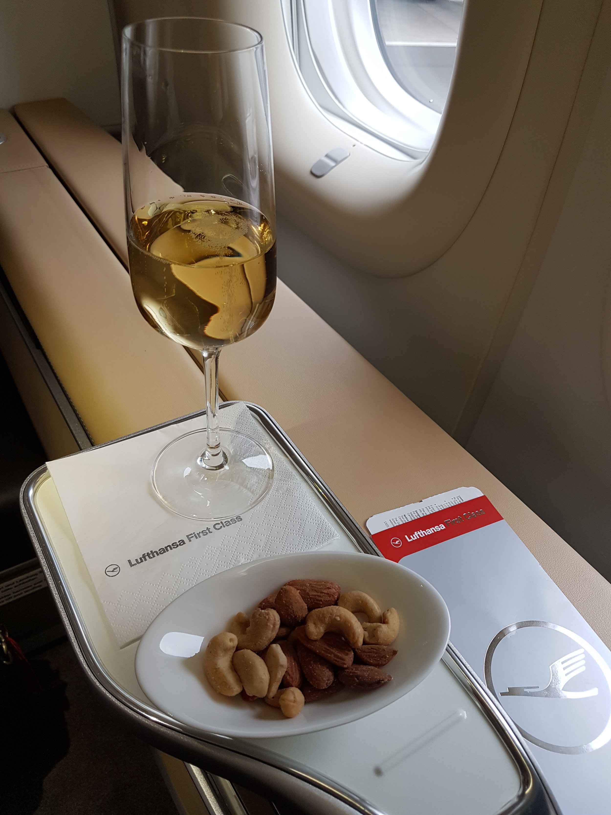 Champagne served on board today was Taittinger Champagne Brut Millésimé 2007.