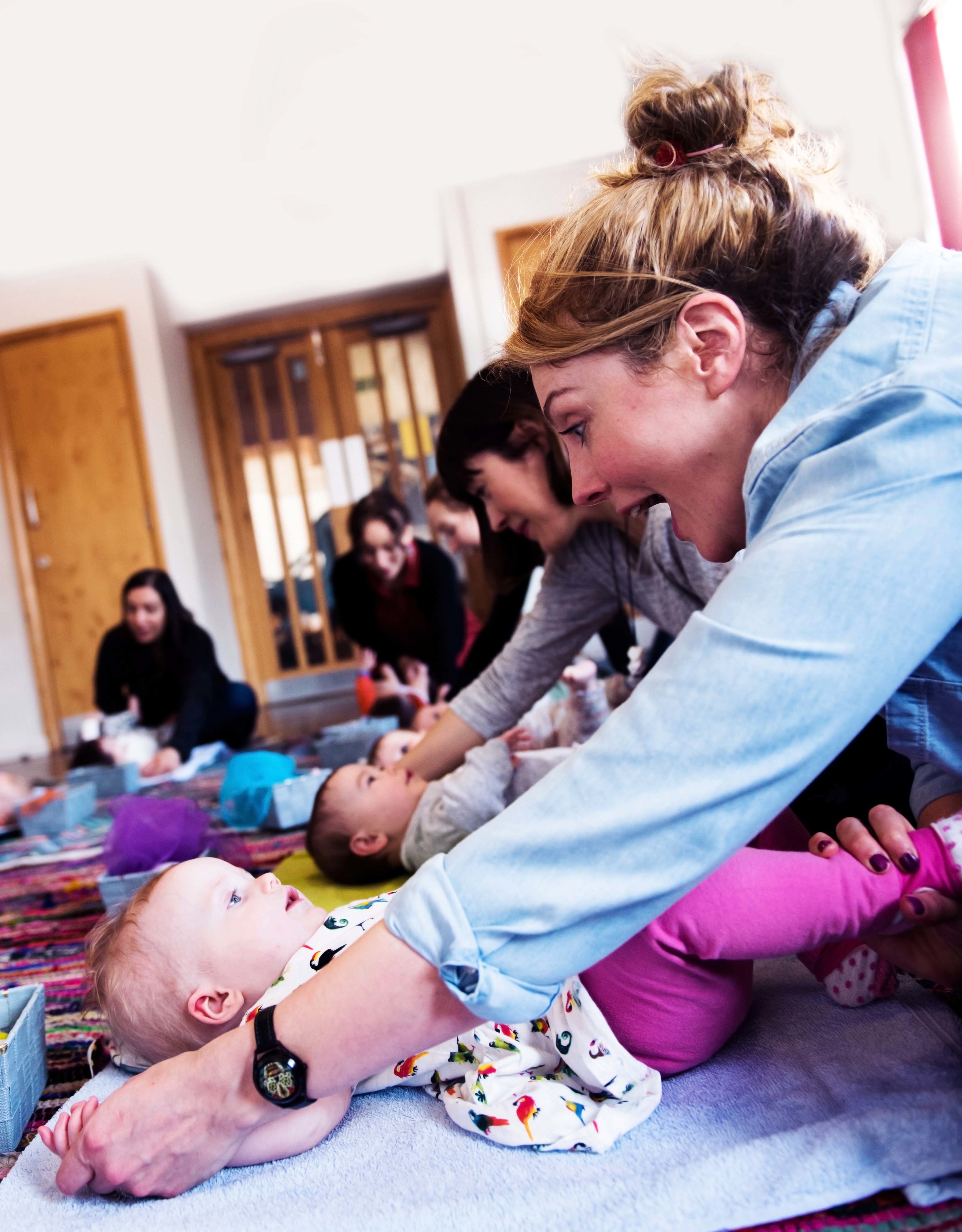 Big stretch in Baby Yoga