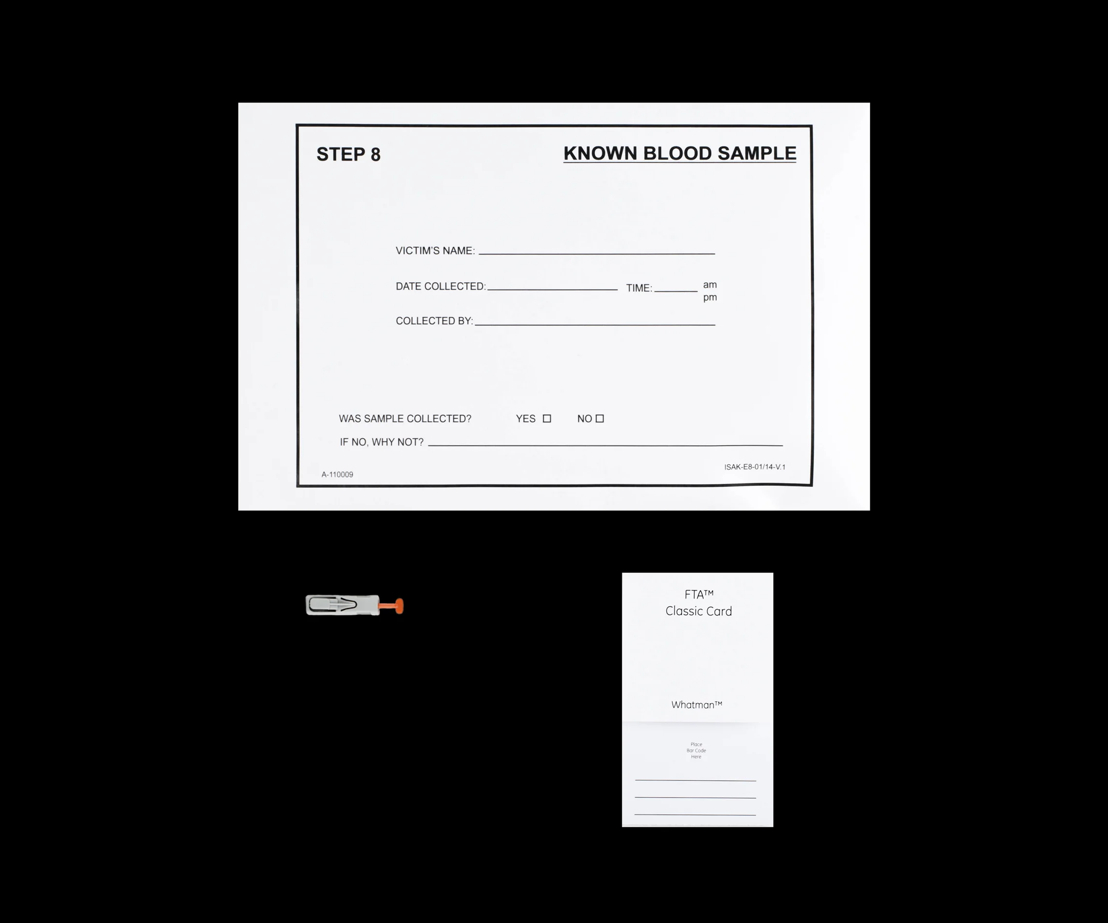 State of Iowa Rape Kit, Step 8, 2016
