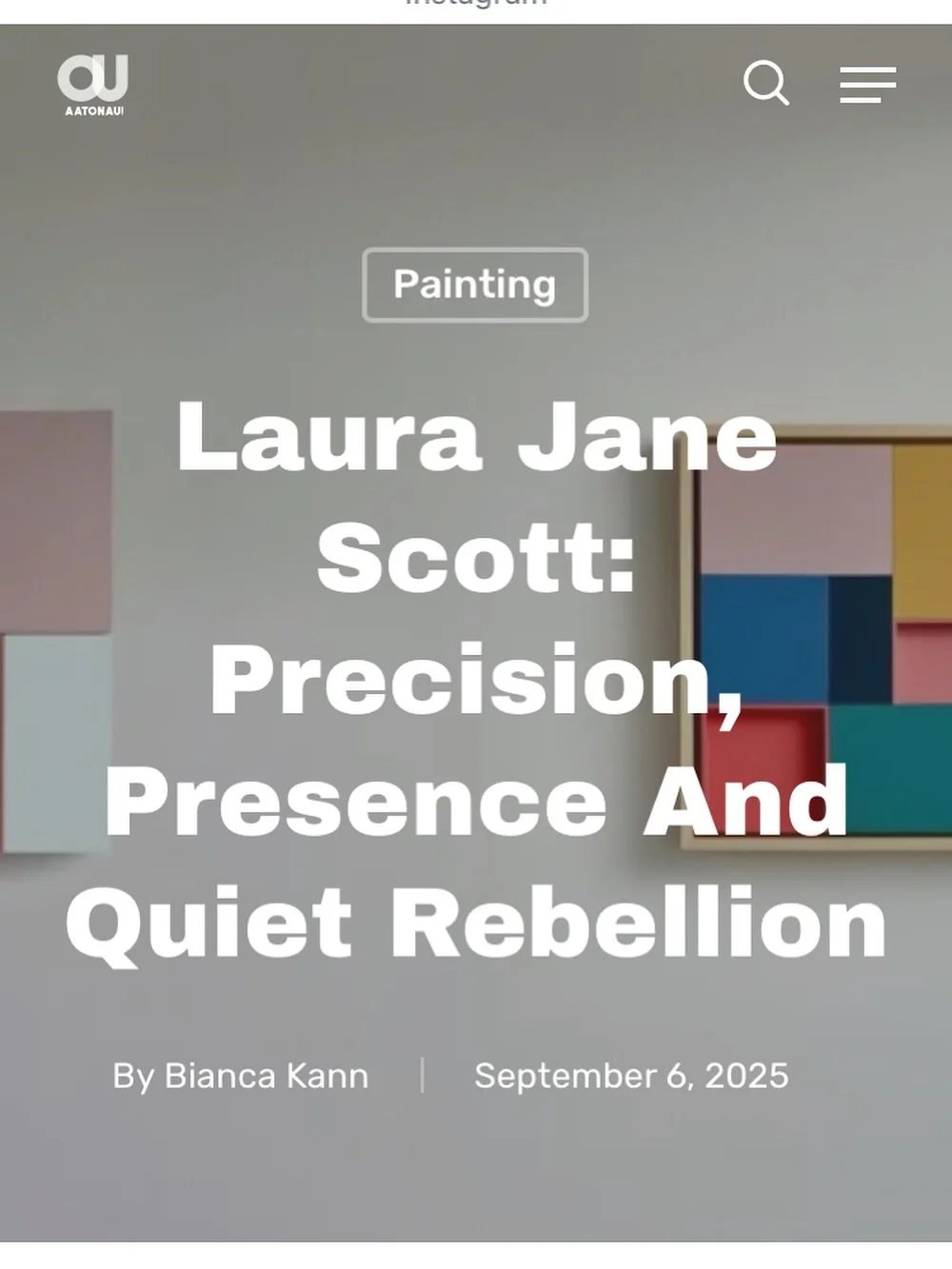 What a title! The lovely people @aatonau have just published an article about me and my work. ✨

Like a lot of creatives, I find it difficult to articulate what my work means to me. And now I don&rsquo;t have to, because this article really says it a