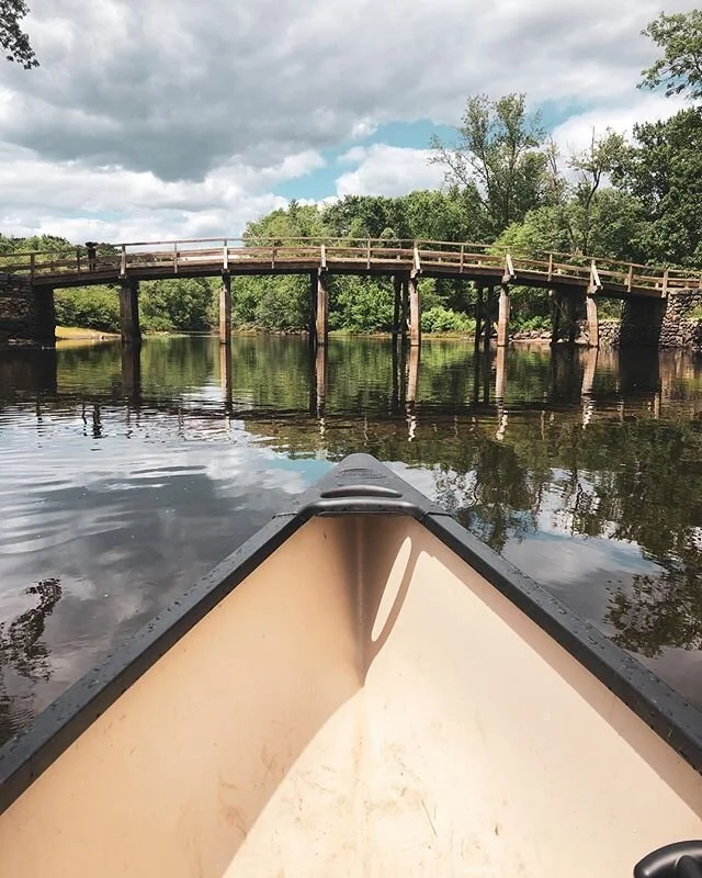 Two if by sea. #oldnorthbridge #canoeingadventures #summer2020 #serene #concord #henrywadsworthlongfellow #concordriver #grateful