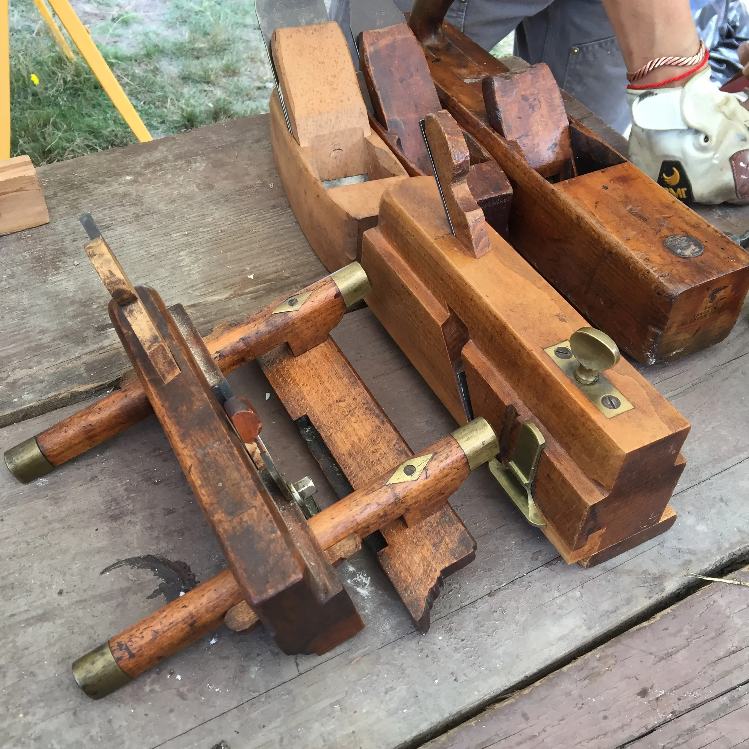 Planes and joiners for fashioning sash rails and stiles