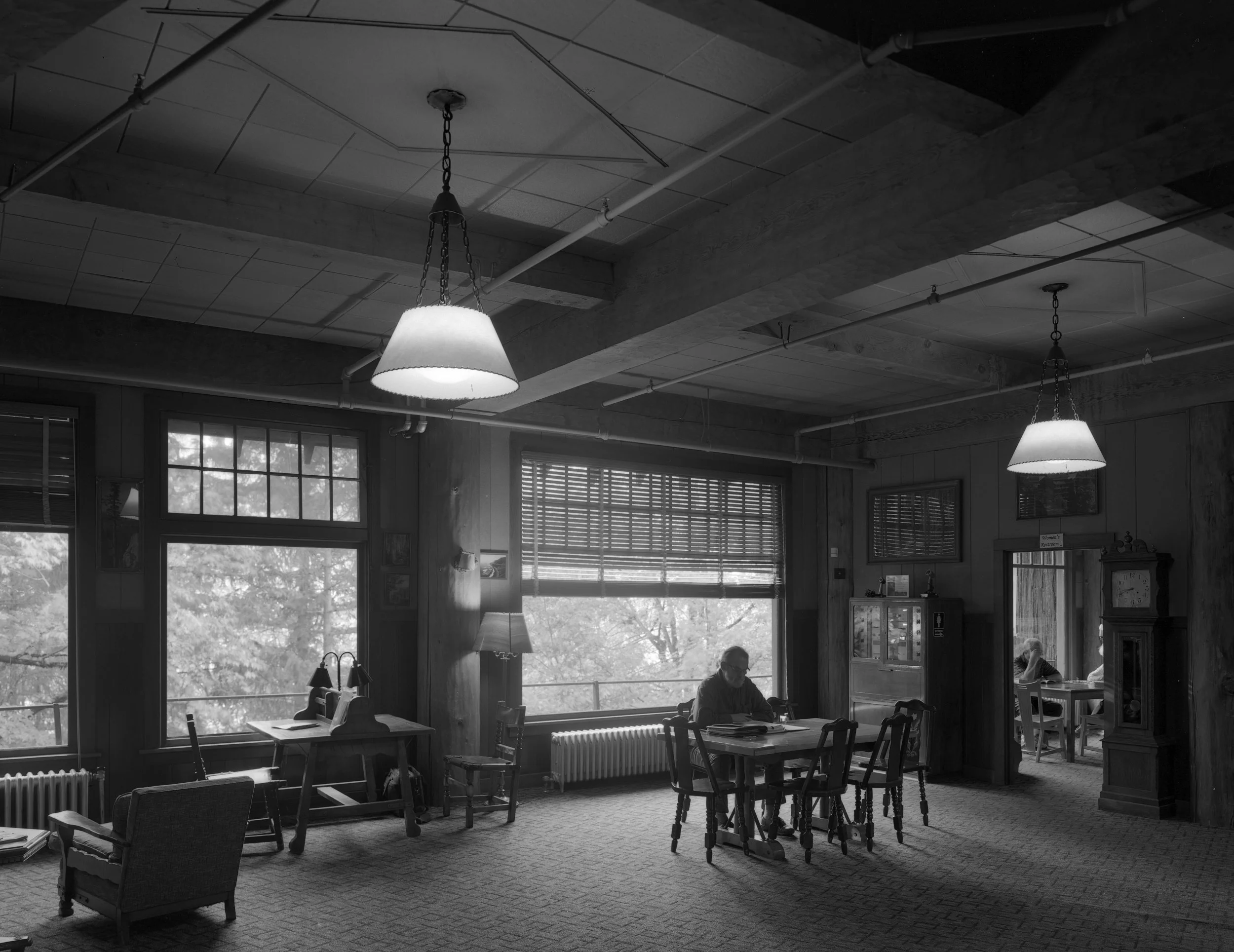 Lobby of the Chateau at the Oregon Caves (1934)