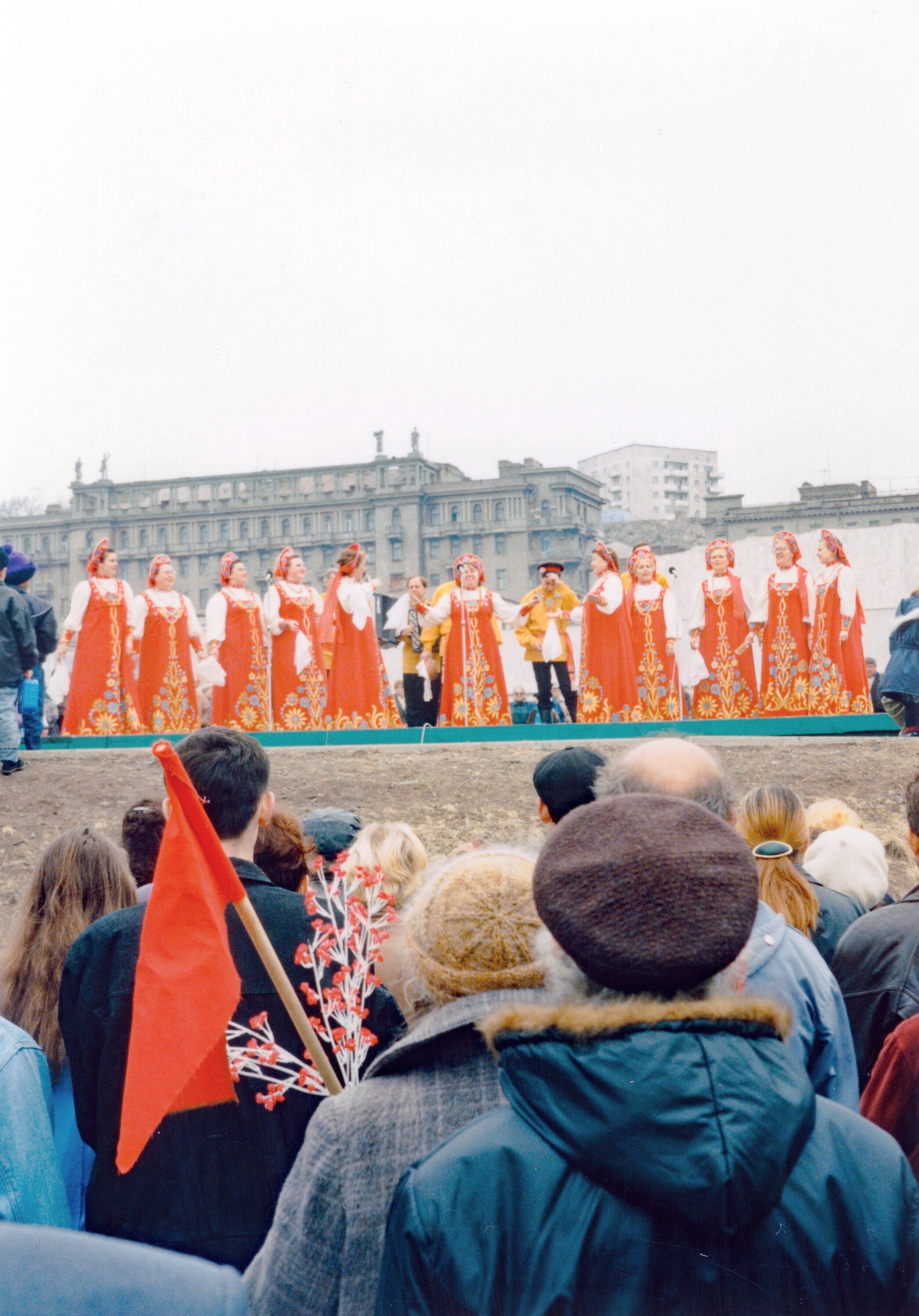 Traditional Singing at Communist Party Rally