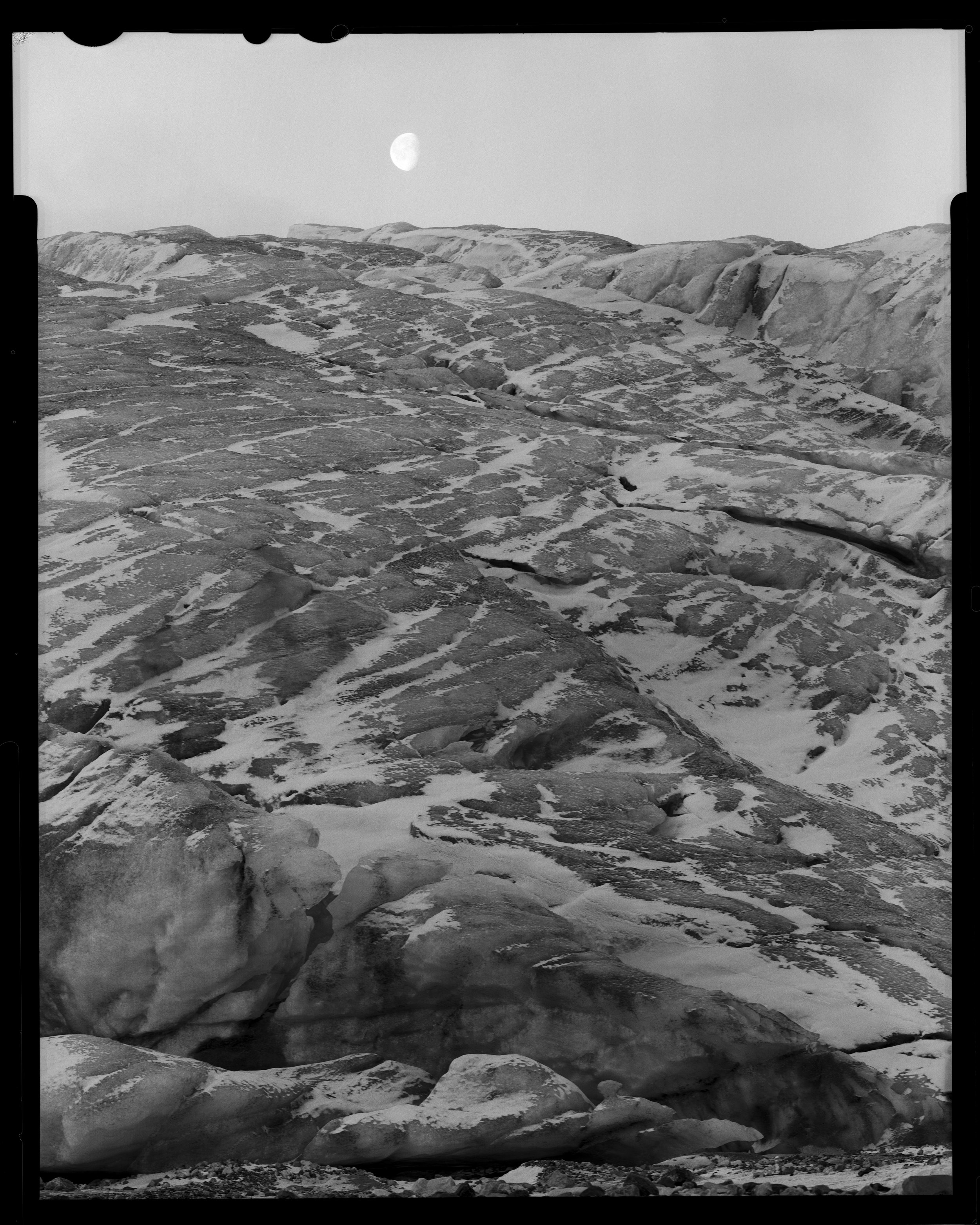 Moonrise, Esmarkbreen Glacier