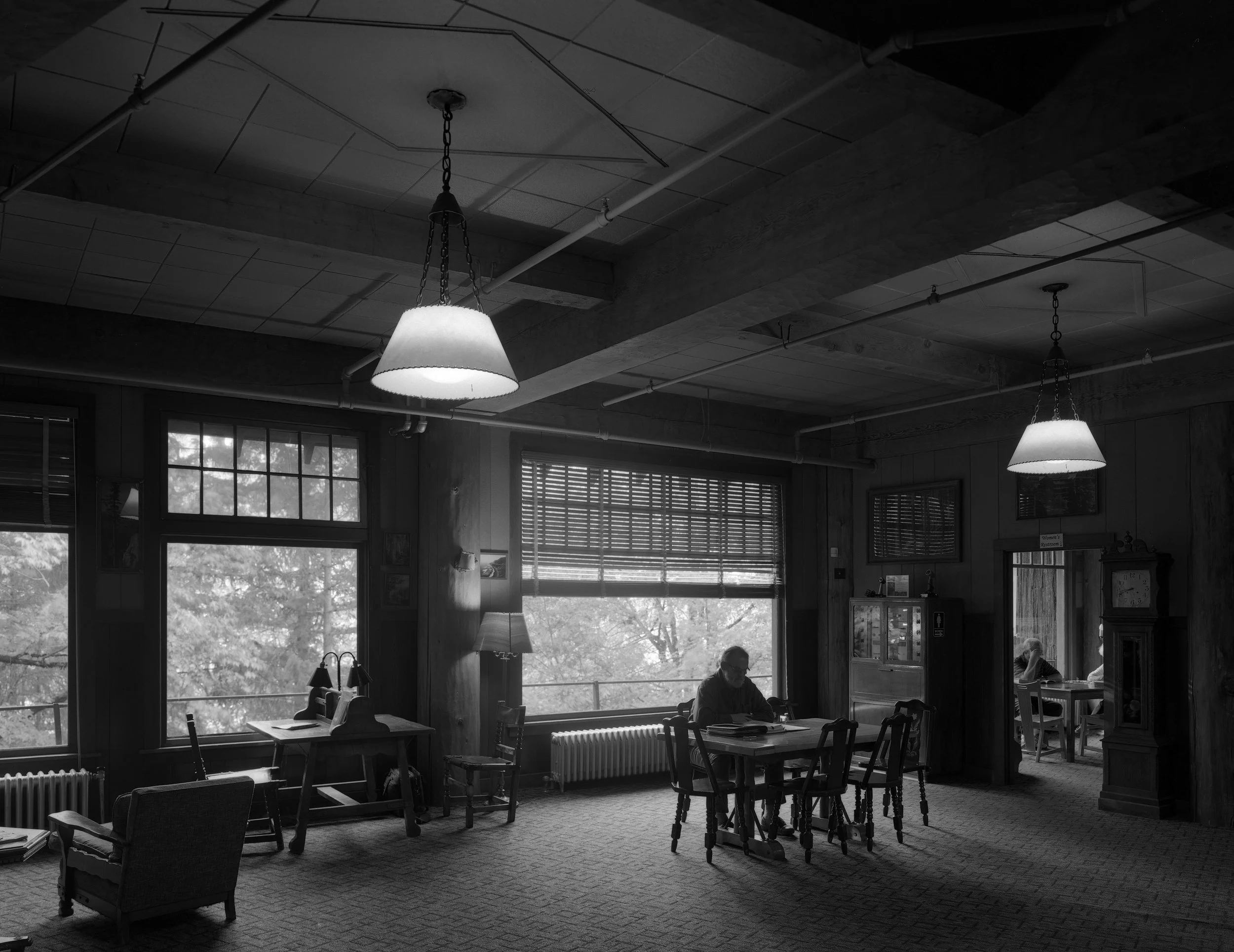 Lobby of the Chateau at the Oregon Caves (1934)