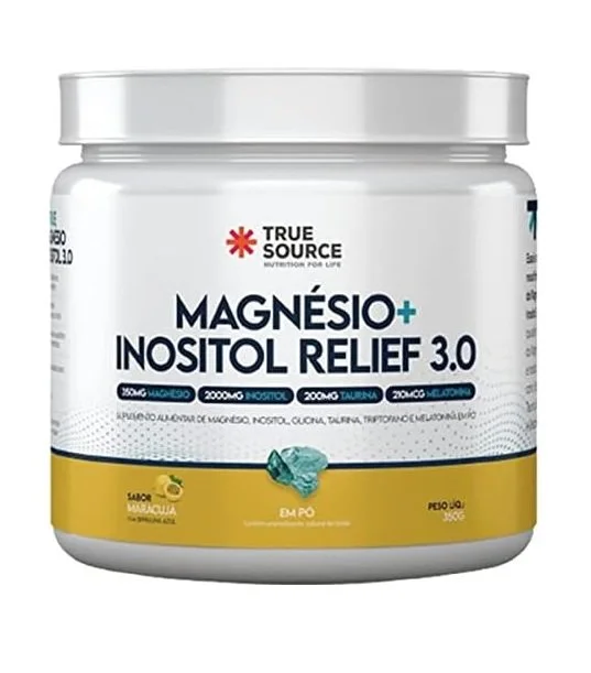 Magnésio Inositol Relief 3.0 True Source Maracujá 350g
