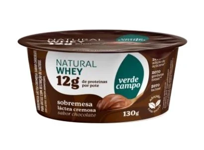 Sobremesa de Chocolate Natural Whey Verde Campo 130g