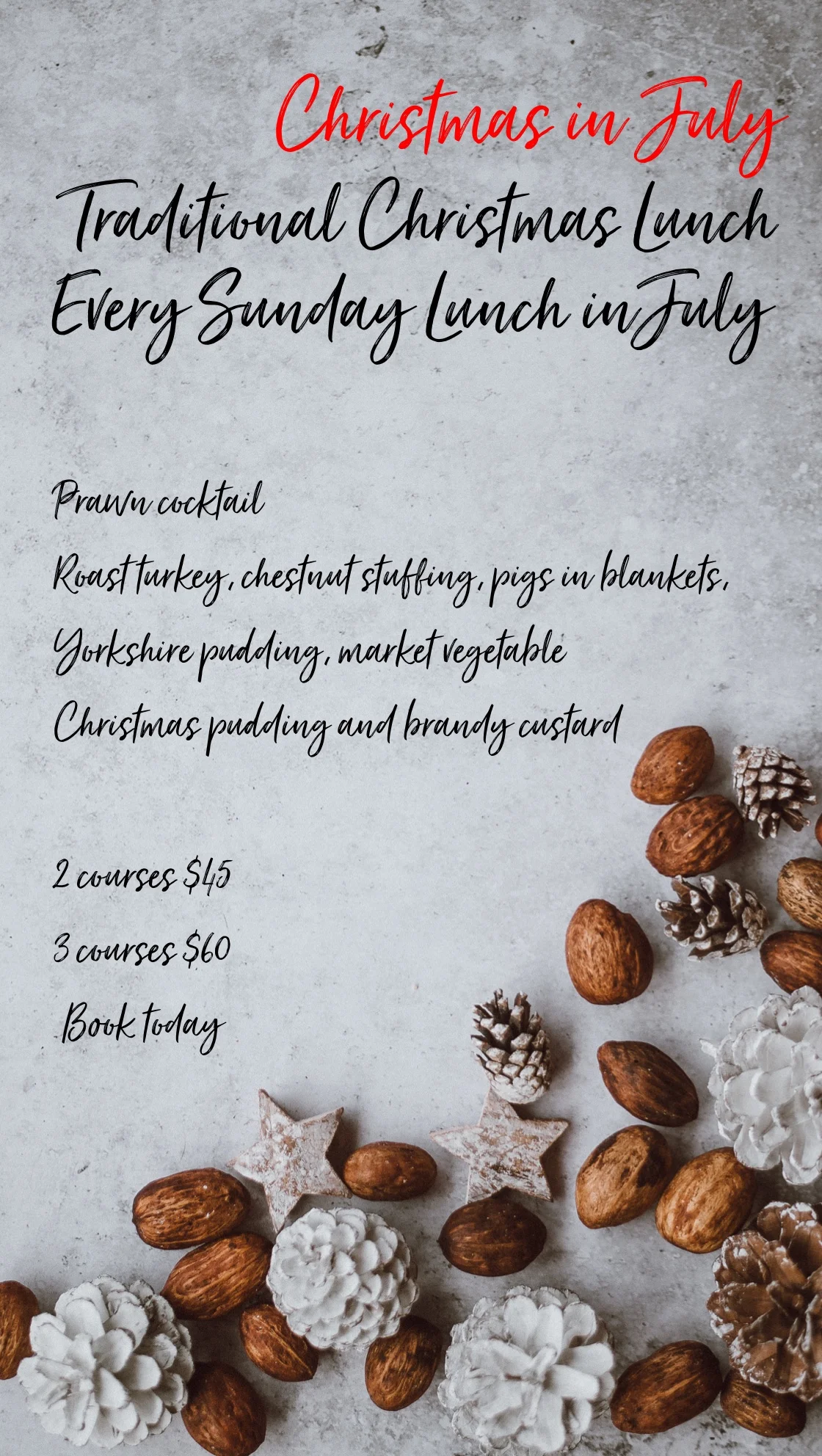 Every Sunday Lunch in July