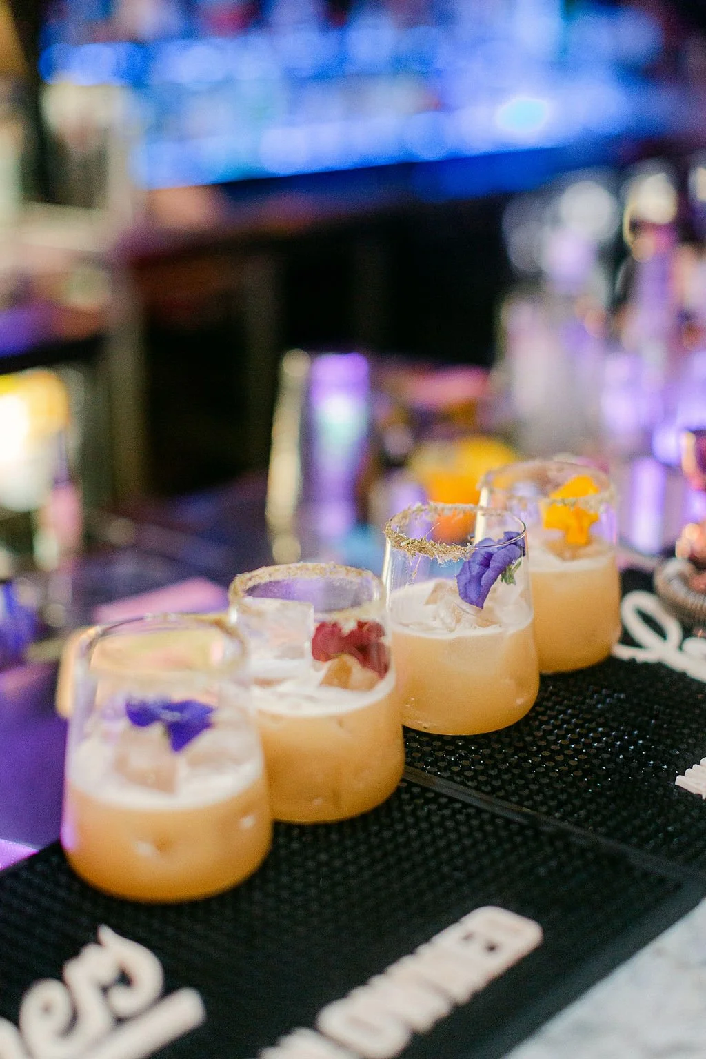 Line up the drinks