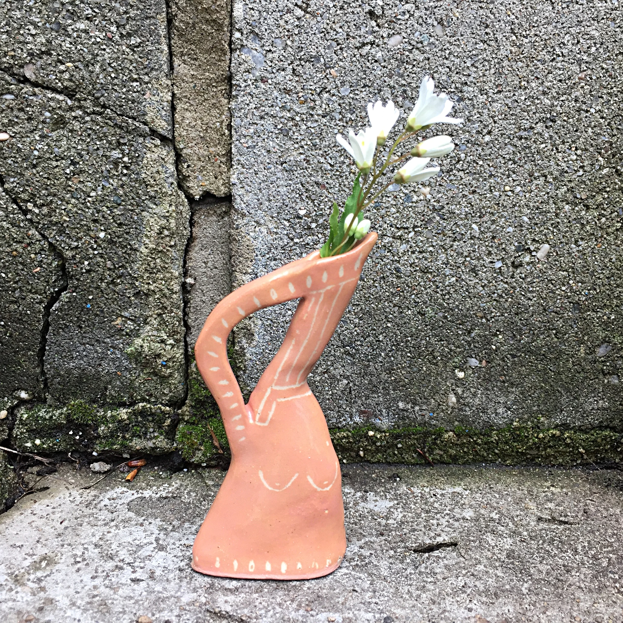 Extra Tiny Peach Vase