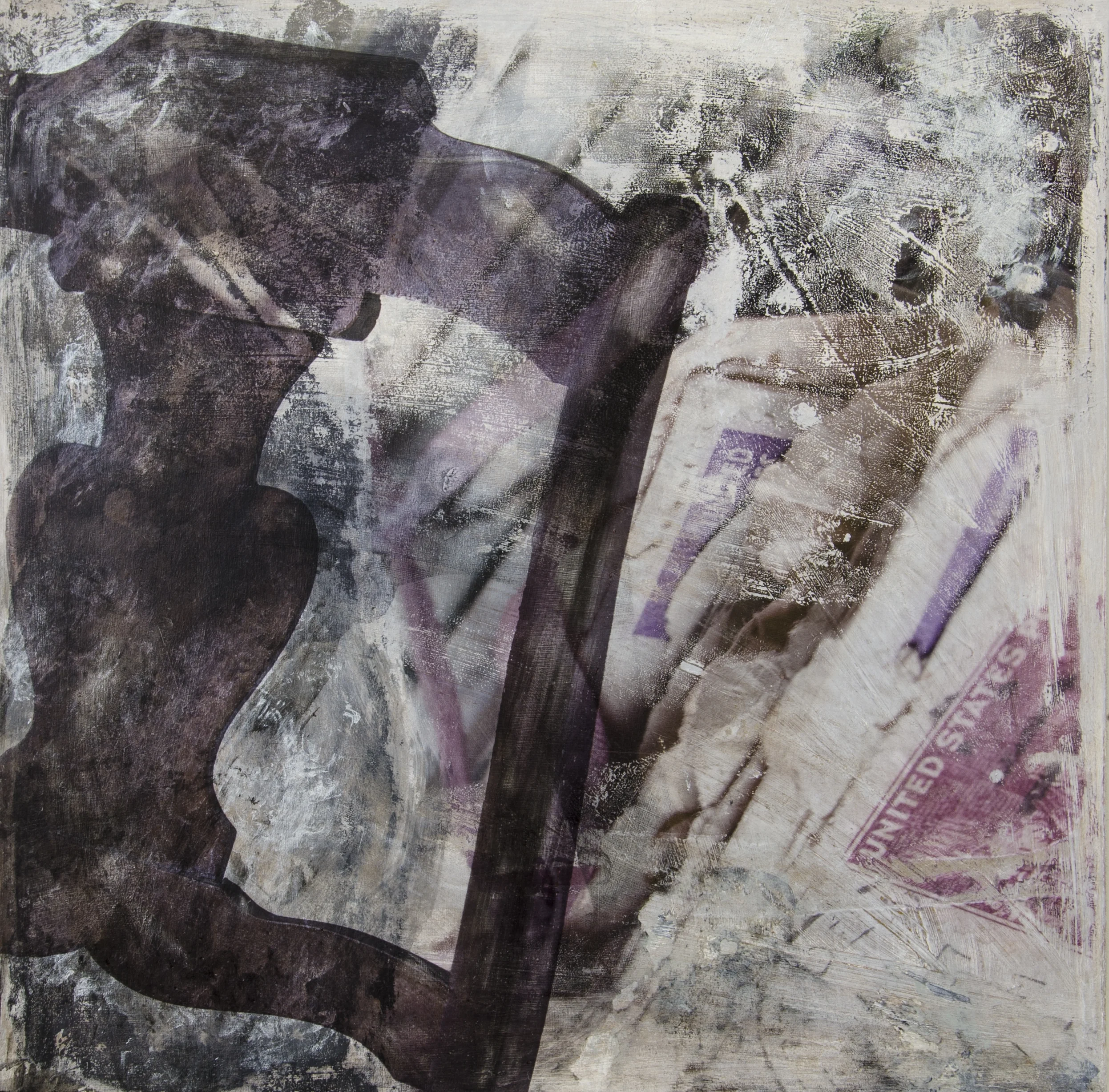 Letters, 18 X 18 inches