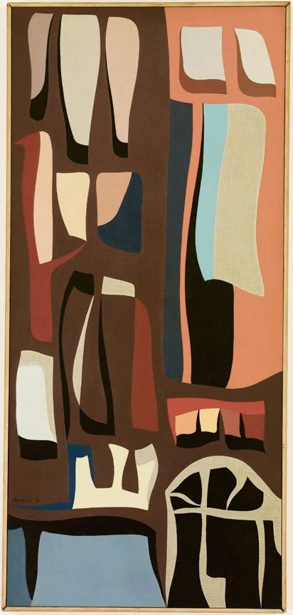 Window , 1955 oil on canvas 48 x 22 inches; 121.9 x 55.9 centimeters