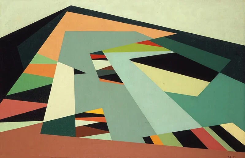 Chino Hills , 1957 oil on canvas 22 x 34 inches; 55.9 x 86.4 centimeters