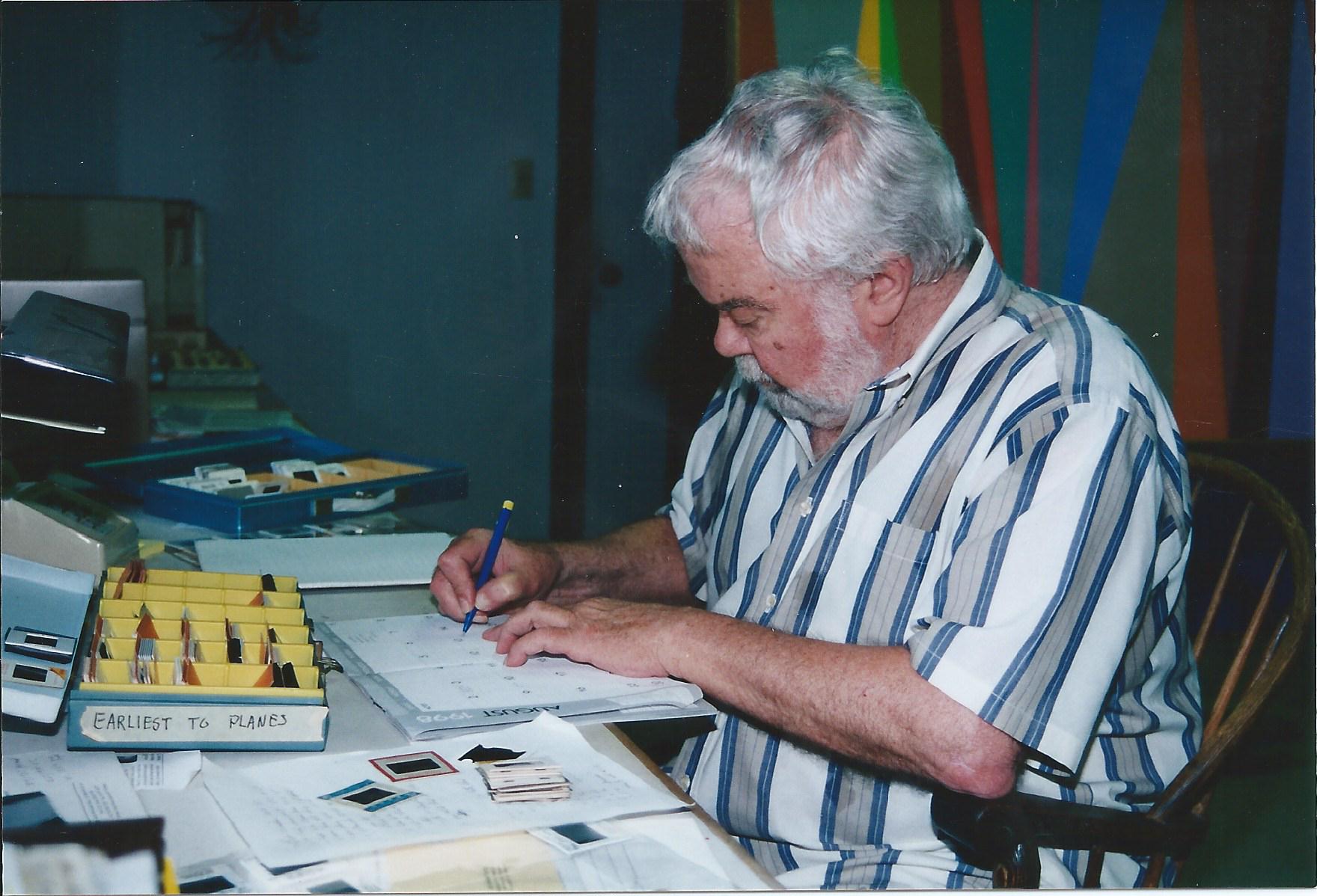  Karl Benjamin in his studio, circa 2005. 