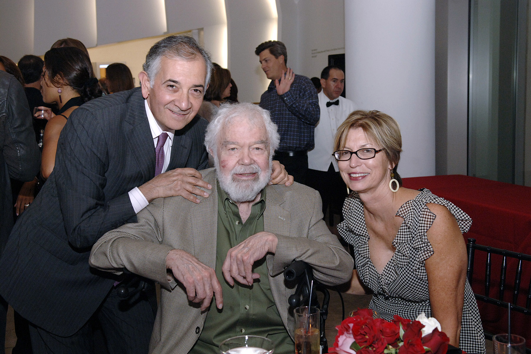  Louis Stern, Karl Benjamin and Elizabeth Armstrong (formerly of the OCMA and currently Assistant Director of Exhibitions and Programs for the Minneapolis Institute of Arts) at the "Birth of the Cool" exhibition opening, 2007. 
