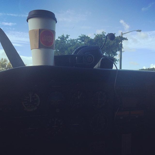 All we need!  #espresso #caffeine #caffelingo #latteart #summer #flying #cockpit #coffee #miami #ambition #drive #barista #baristalife #flygirl #fly #caffeinateresponsibly #mia #breakfast #desertedisland #aboveandbeyond #allweneed