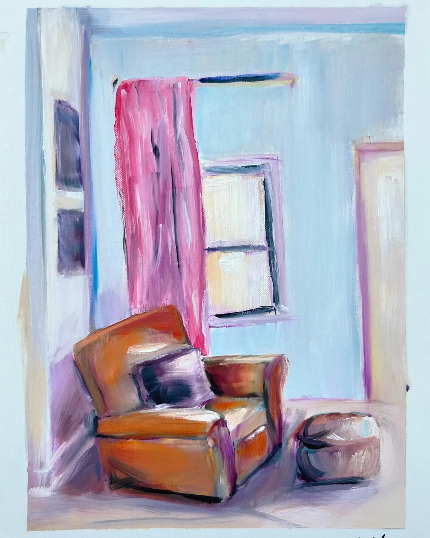 oil on canvas paper 

#oilpainting #dailypainting #interior #interiordesign #instaart #painting