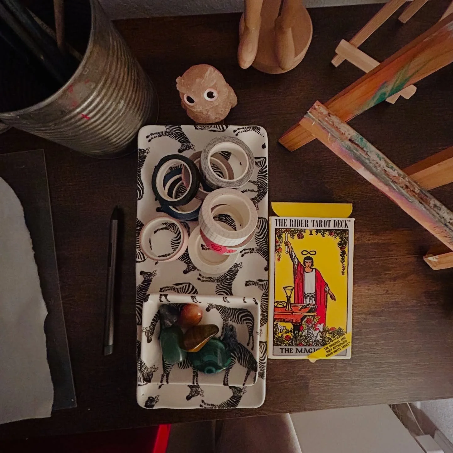 For #the100dayproject, I&rsquo;ve decided to pull a tarot card daily - from the classic Rider Waite deck - and reflect both in writing and via abstract painting what the card means in the context of my life and how it makes me feel in the moment. 

I