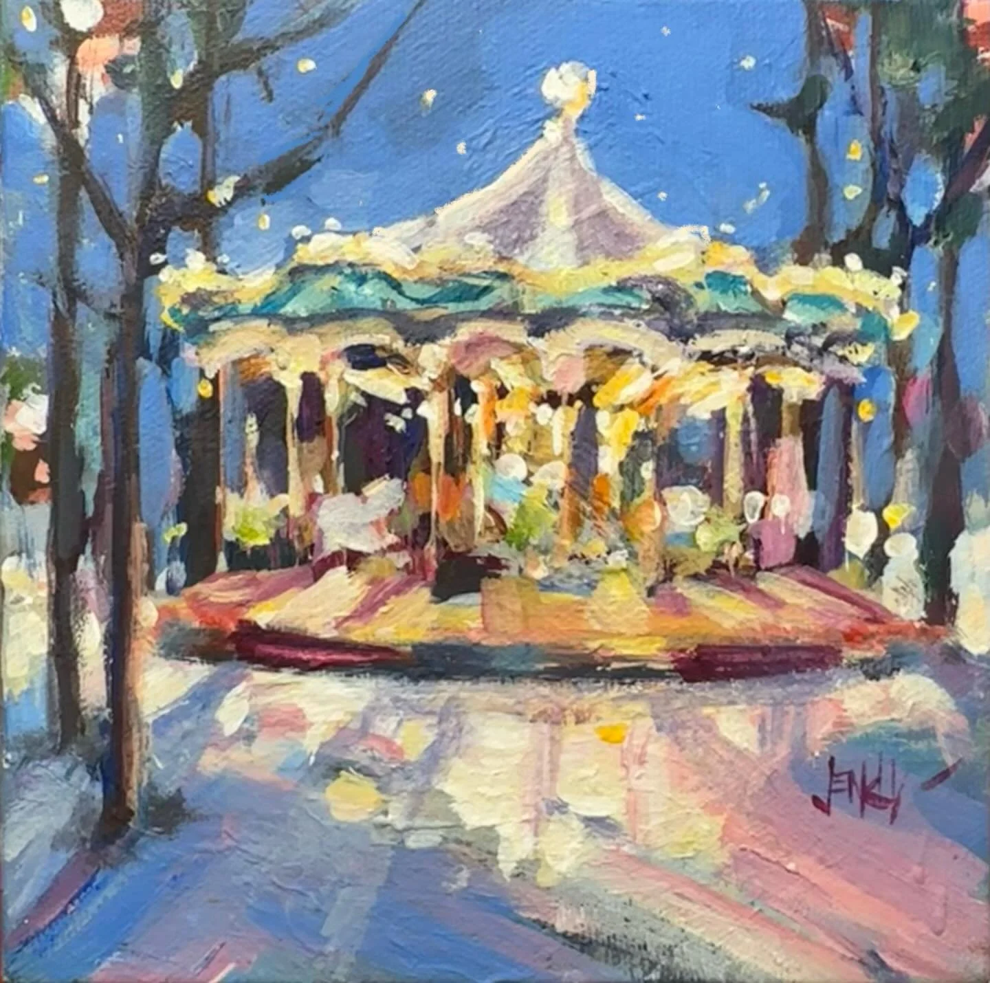 Day 4 #30daysofcreativity 
Prompt- CONTRAST

Turning on warm lights for cold winter nights&hellip;.

The possibilities for this prompt were endless but I had this one on the go&hellip;.🌟
Loving these prompts @marcelastrasdas 

6x6

#wintercarousel #