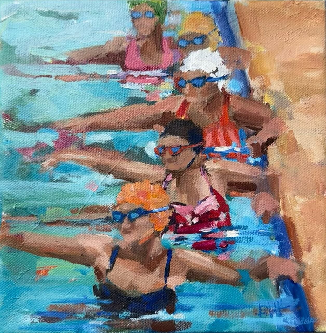 It&rsquo;s all coming up pink 🌸👙

Mondays + Wednesdays 🩱8x8
Tuesdays + Thursdays 🏊🏻&zwj;♀️ 8x10

Ohhhh the aquasize 90&rsquo;s&hellip;our moms and grannies were such bosses 🏋️&zwj;♀️

Sneak peek @thepinkdoorshow Side Door Show THIS WEEK! Come o