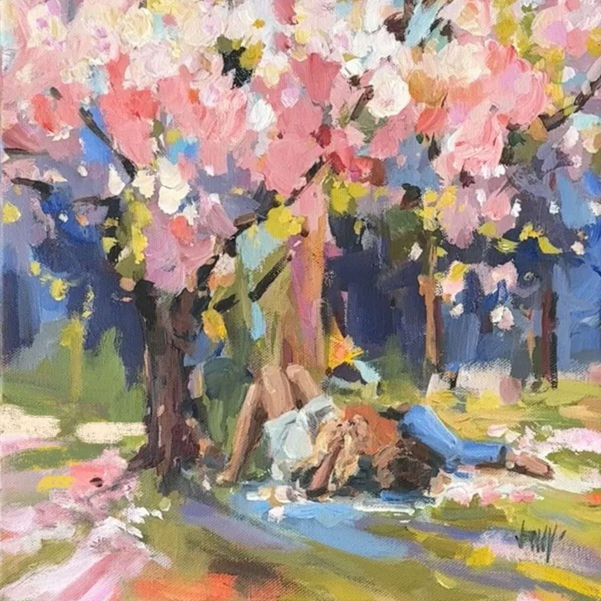 &lsquo;To be Entangled&rsquo; 🌸🤍
and &lsquo;Queen of all Orange&rsquo; 🍊 

&hellip;are up for the TREES @squarefootshow 

It&rsquo;s TONIGHT folks!!
Thursday April 9

6pm MT
So many wonderful artists for this one! 
See you there&hellip;🌳

#orange