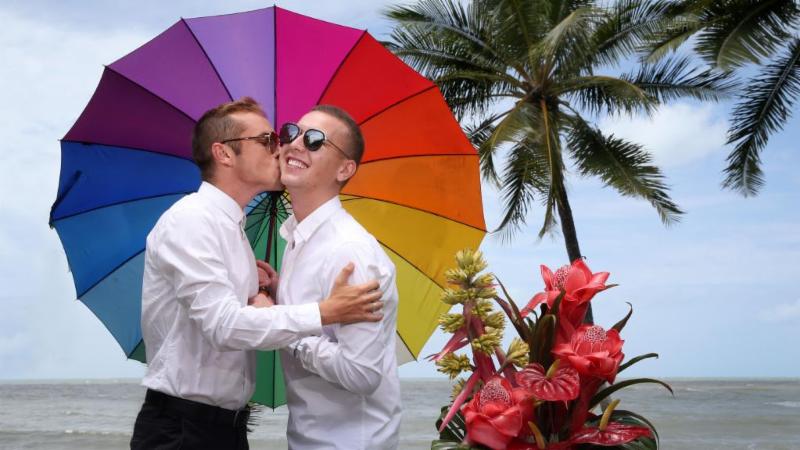 Same Sex Wedding Turtle Cove Beach Resort