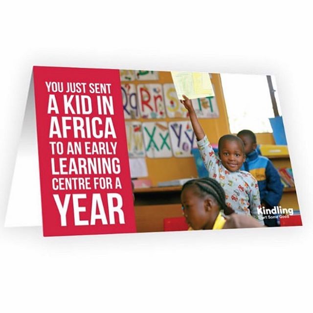 Instead of buying the &lsquo;obligatory&rsquo; gift for your loved ones this Christmas... 🎅 Purchase this card in their honour and with it you will send a child in Africa to school.

Now that&rsquo;s an ethical gift with meaning that won&rsquo;t get