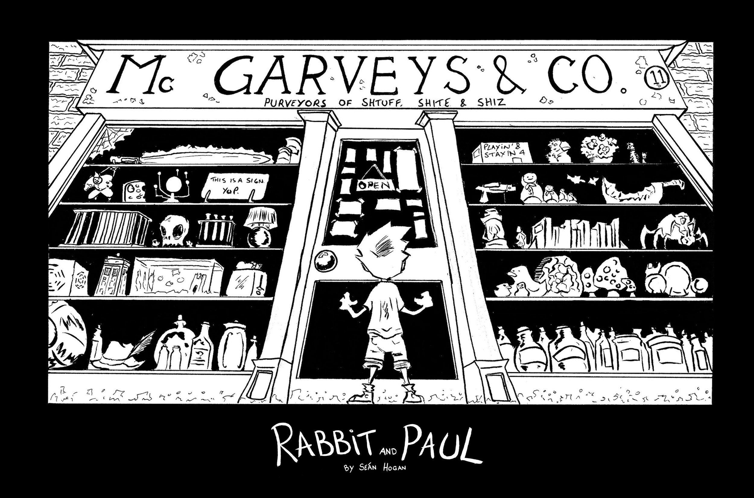 A panel from page 1 of 'Rabbit and Paul'