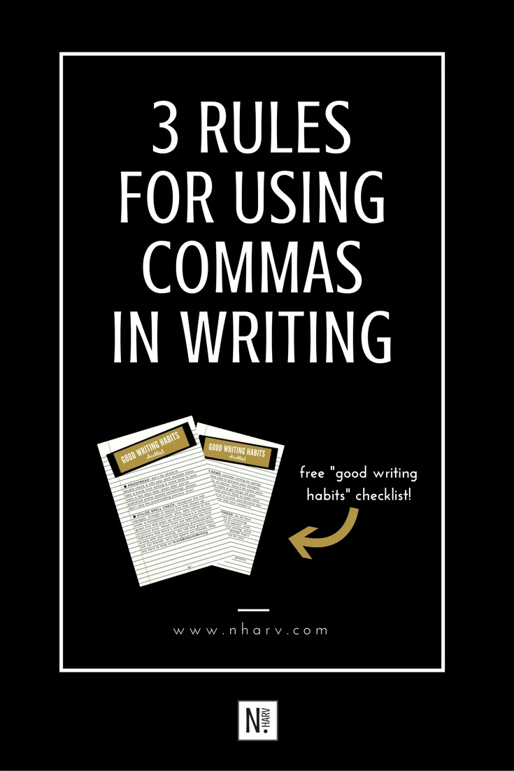 3 ways to use a comma in writing