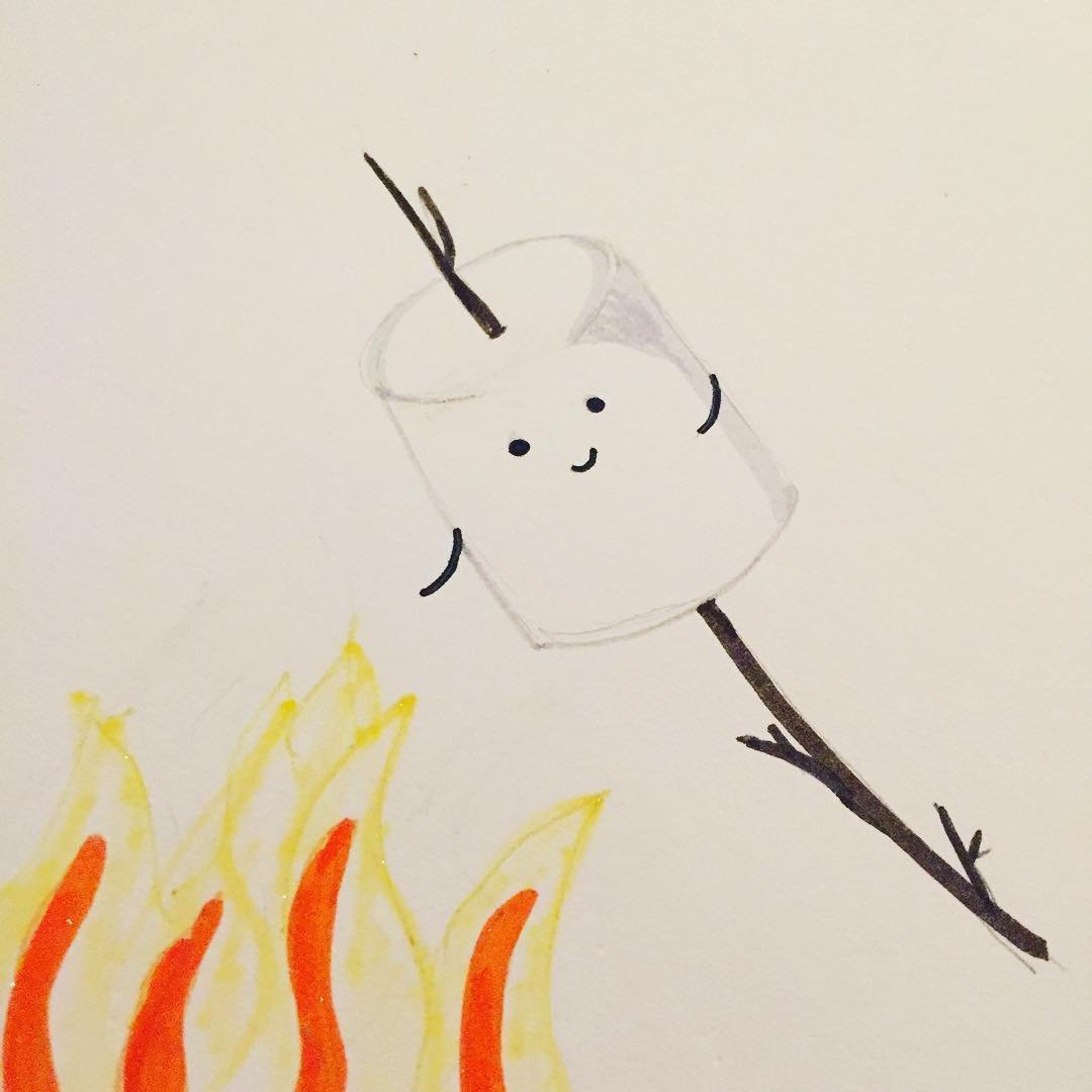 Day 3. #roasted #inktober