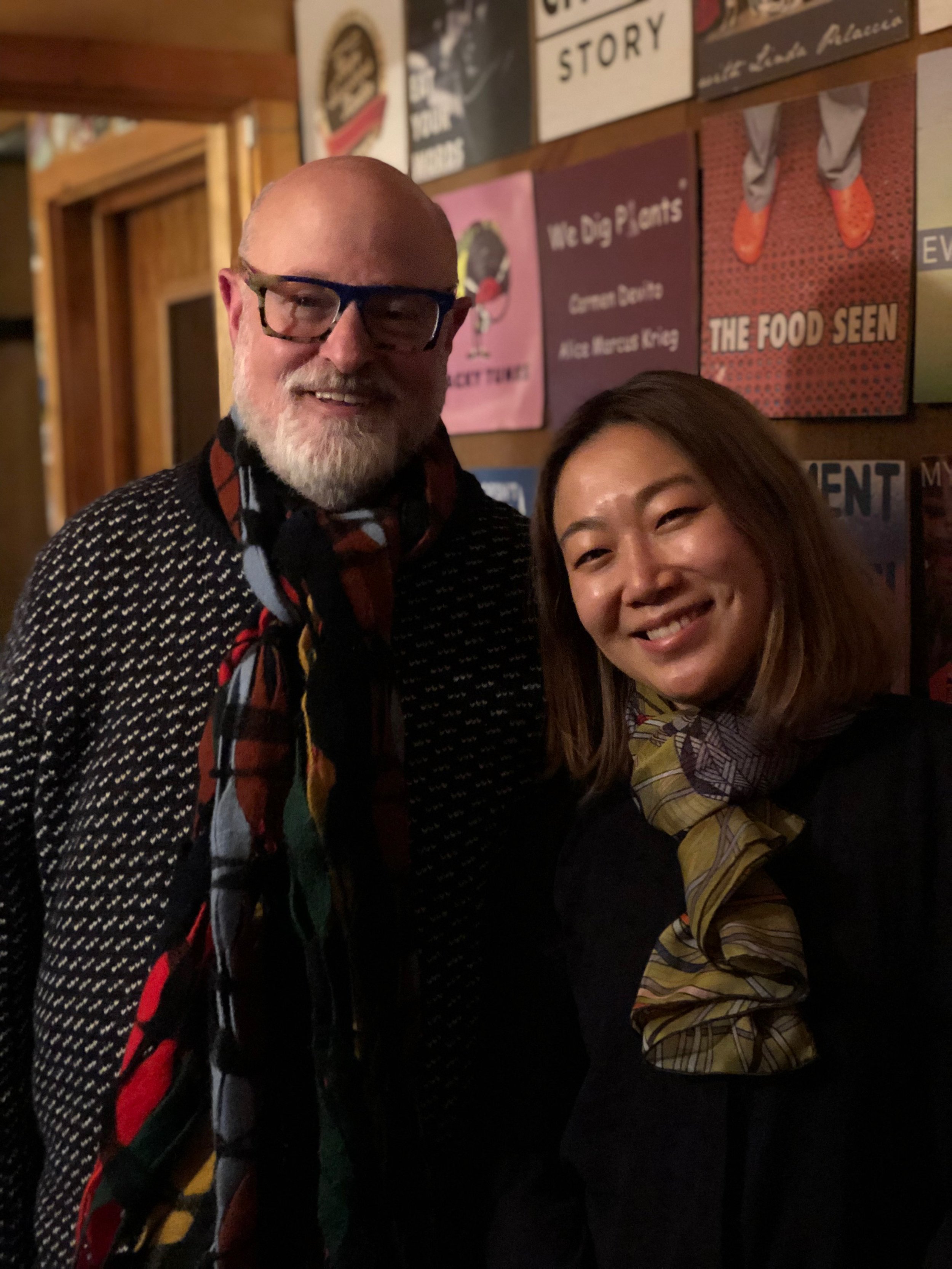 In the studio: Ed Schoenfeld and Lynda Liu