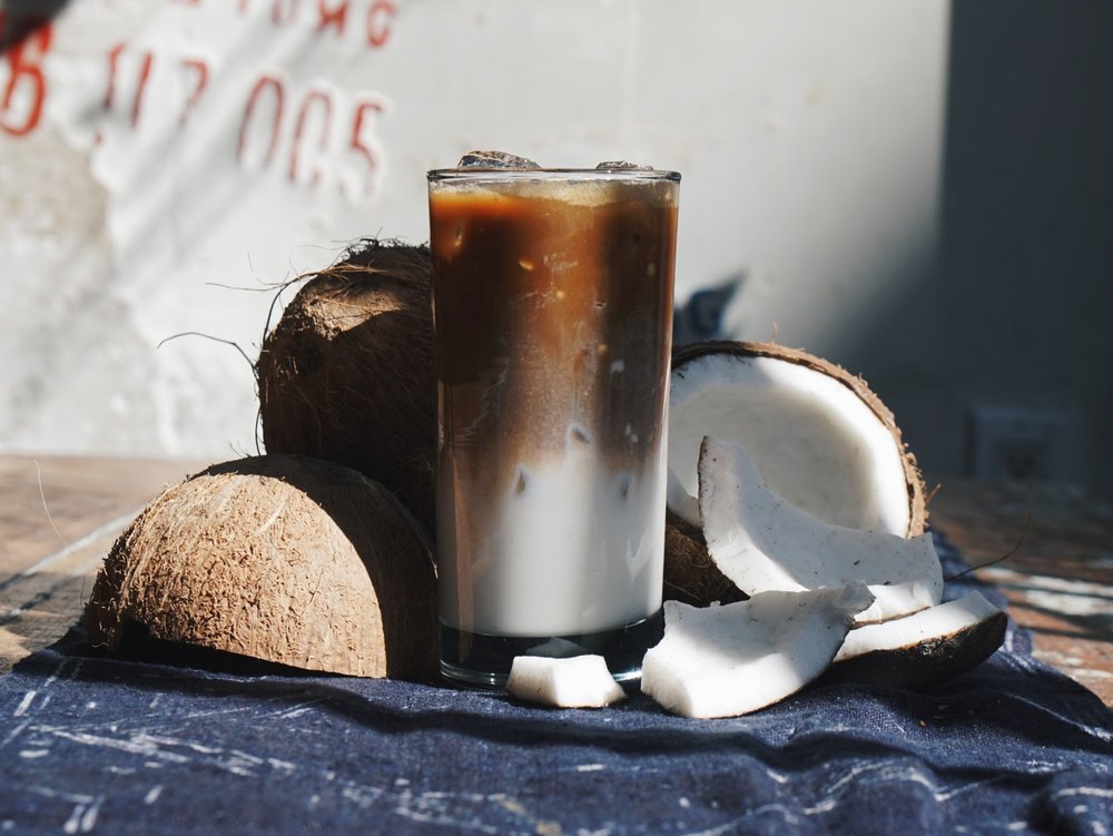Coconut Iced Coffee at Cafe Phin