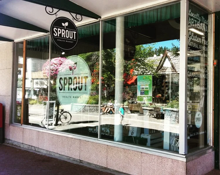 SPROUT HEALTH MARKET: 95EH / WEBSITE / FACEBOOK / INSTAGRAM / GOOGLE MAPS