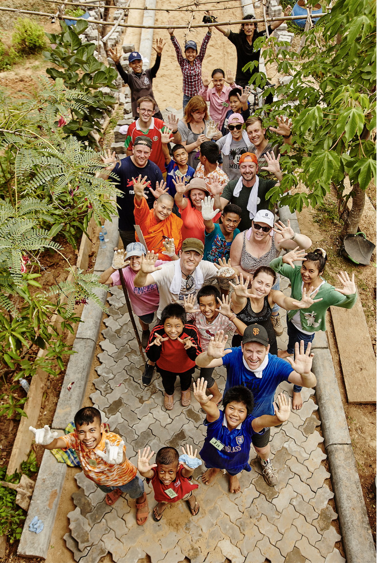Group of participants after they completed the path build on the social venture program