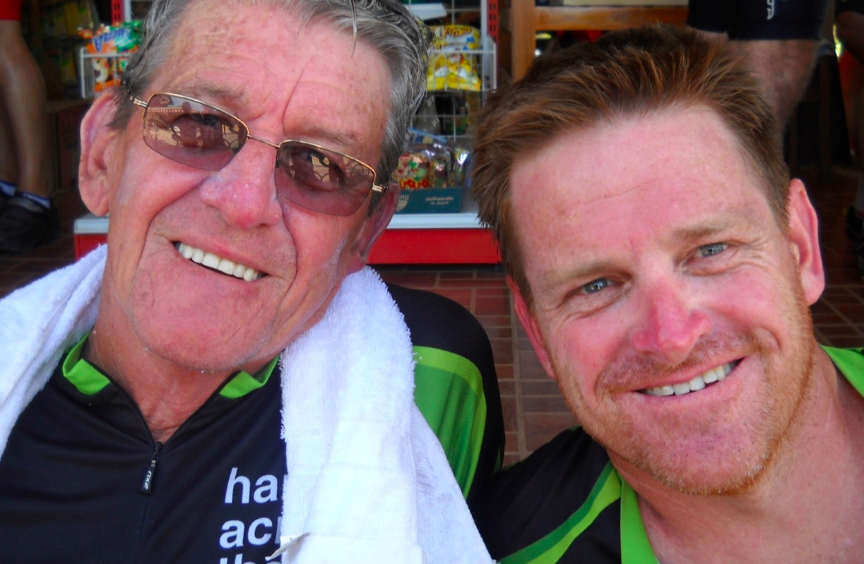 I've shared the ride with Dad, every year since we started in 2009. He has ridden it a couple of times now. First starting in 2011, he came back again in 2012 and then this year he rode, completing the 800kms at the age of 77.