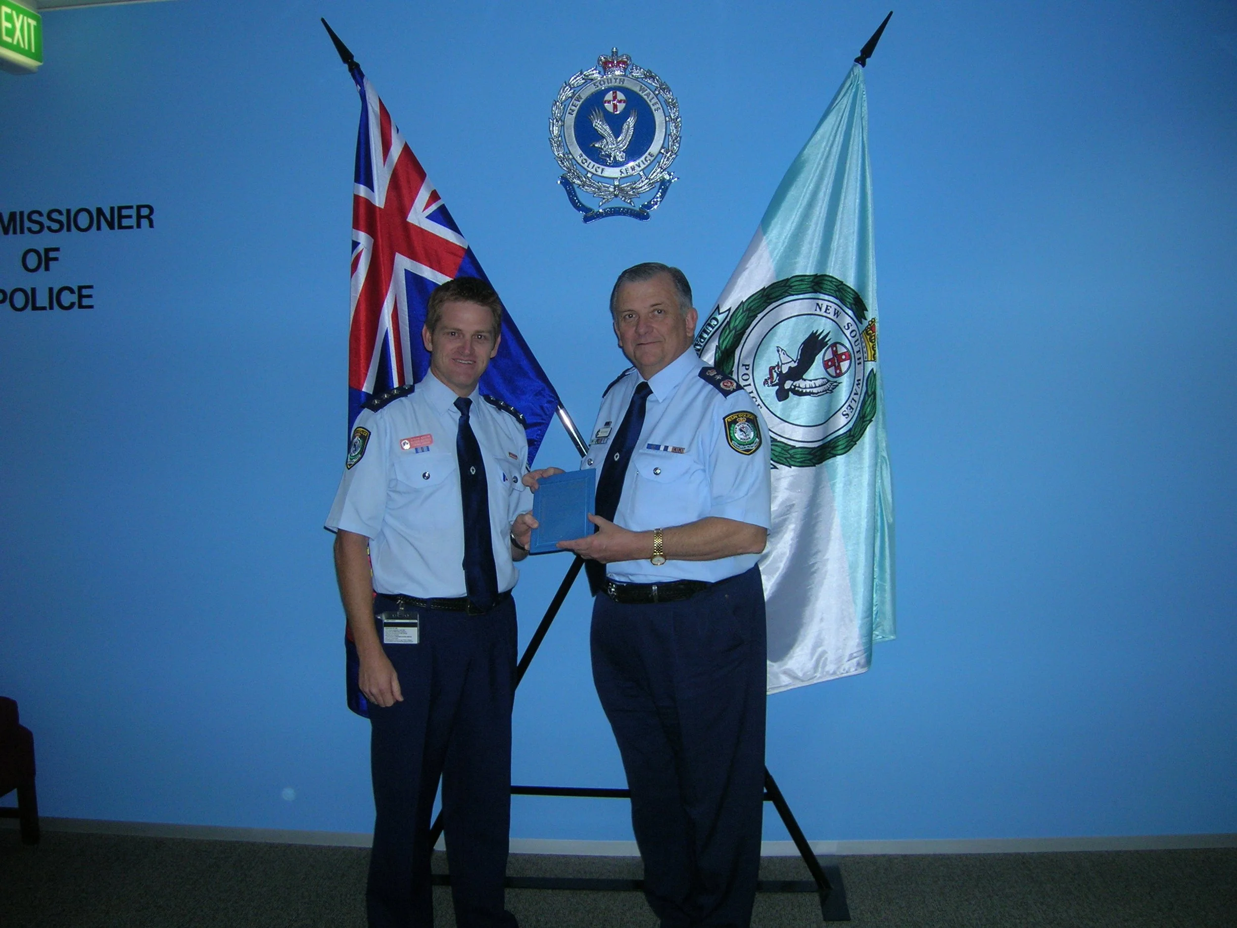 Peter Baines OAM during his 22 years with NSW Police forensic leadership