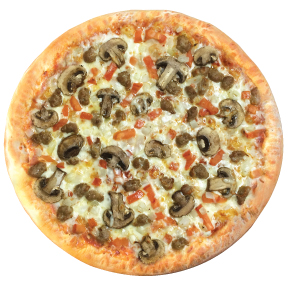 Hipster traditional sauce, italian sausage, tomato, mushroom, spanish onion, fancy sauce.