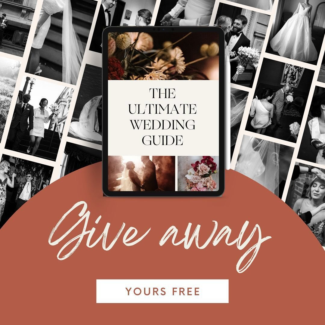 HAVE I GOT SOMETHING SPECIAL FOR YOU!!!

Are you planning your wedding and just not sure where to start? 

I&rsquo;m GIVING AWAY my 50+ PAGE ULTIMATE WEDDING GUIDE to one lucky engaged couple (valued at a cool $200!!!)

This guide is choc-a-block ful