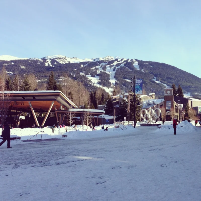 View of Whistler Mountain from Whistler Village... remember there is more mountain that you just can't see from this vantage point!