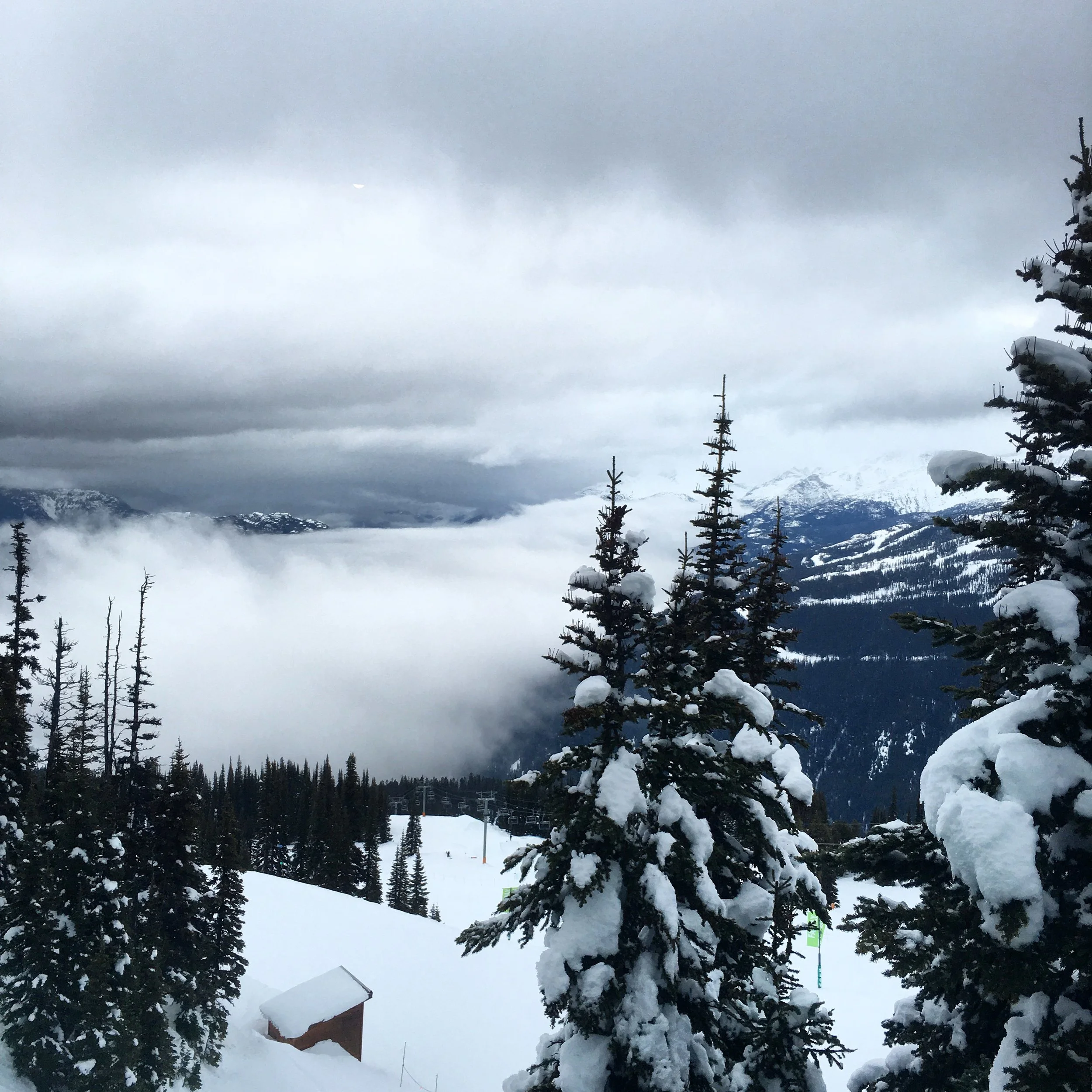 Our morning view while partaking in the Fresh Tracks breakfast... top 5 ways to start a day!