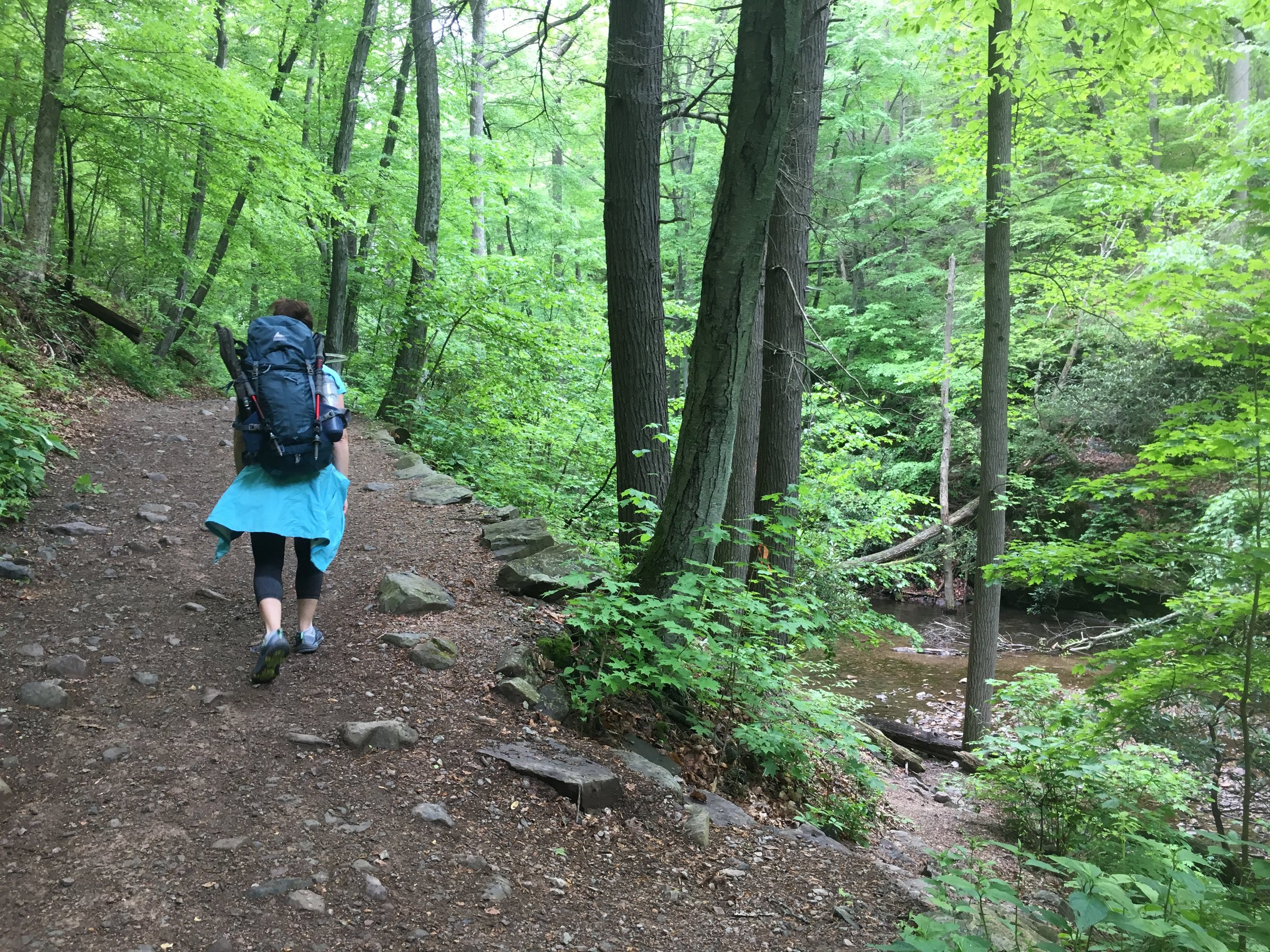 No sign of the sleeping pad, because it's hidden inside of the backpack where it should be!