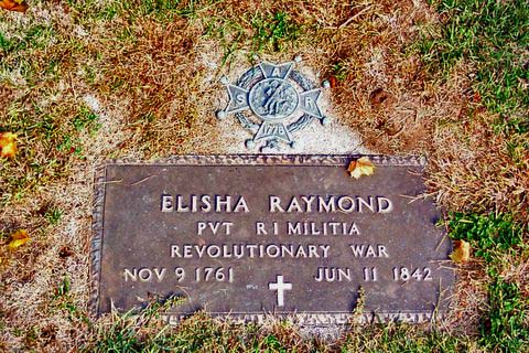 Elisha Raymond, Patriot grave marker