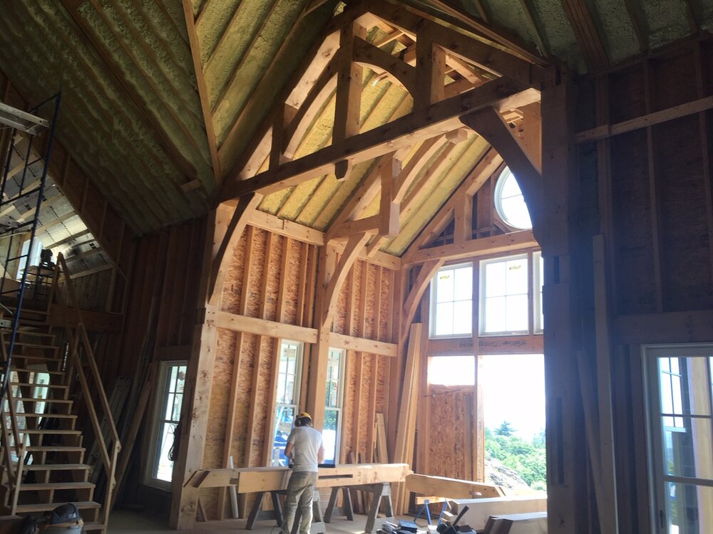 Great Room Central Trusses