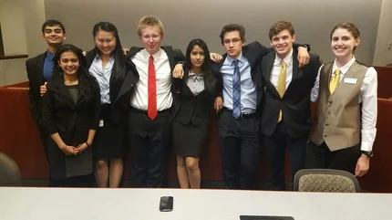 On October 17-18th, the B and C Teams competed at the Market Street Invitational in the first tournament of our season. The tournament was very competitive with 22 teams in the field including teams from UMD, UPenn, and George Washington. The B-Team finished with a record of 5-3 which put them just shy of a top 6 ranking and brought home 4 awards, 2 top attorneys and 2 top witnesses. The C-Team finished with a record of 2-6 but carried an impressive CS of 20.5. Both teams performed well and are looking forward to their next Tournaments where they hope to capitalize on the experience they gained in Philadelphia. 