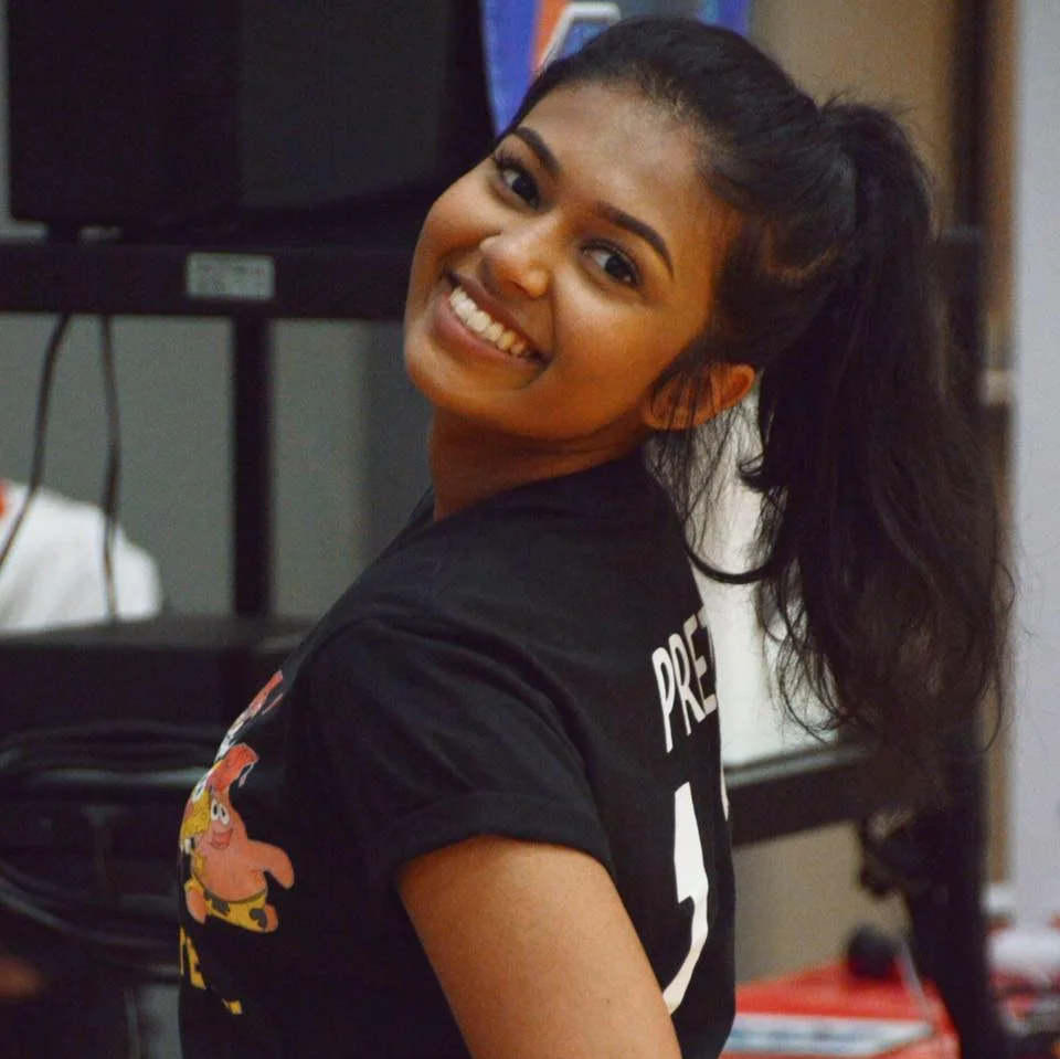 Sunzida being the human embodiment of school spirit.