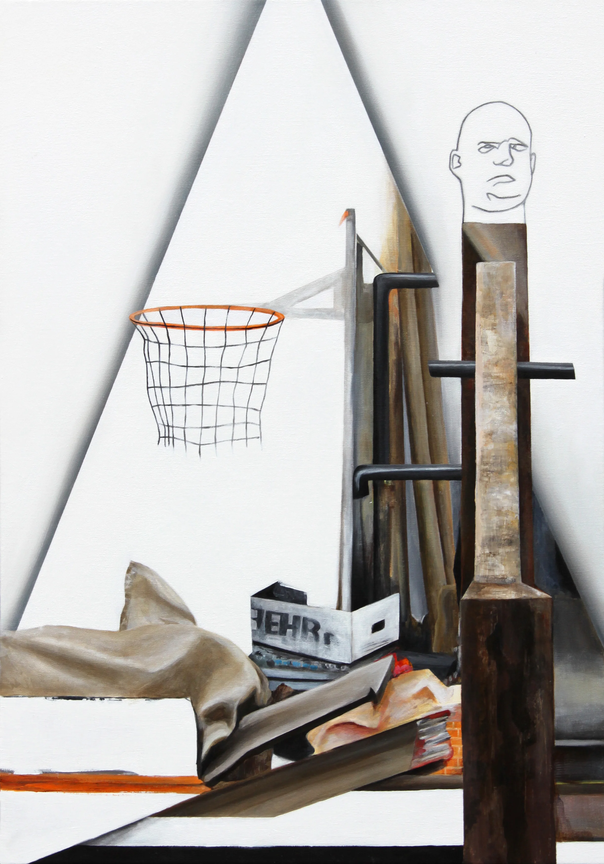 St. Sebastian (from Attila Richard Lukacs studio visit) 2014, 38" x 26" Oil on canvas